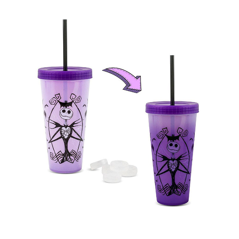 Disney The Nightmare Before Christmas Jack Color-Changing Plastic Tumbler Image