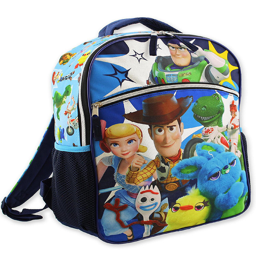 Disney Toy Story 4 Boy's Girl's 16 Inch School Backpack (One Size, Blue) Image