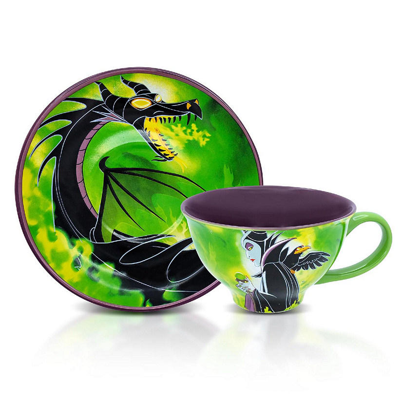 Disney Villains Maleficent Ceramic Teacup and Saucer Set Image