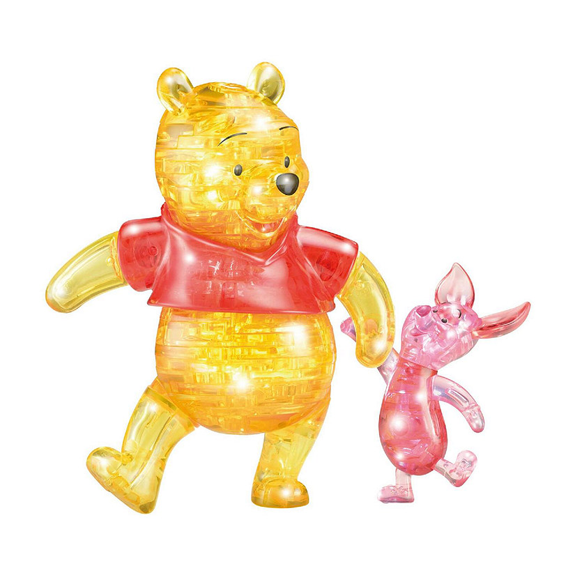 Disney Winnie the Pooh 57 Piece 3D Crystal Puzzle  Pooh and Piglet Image