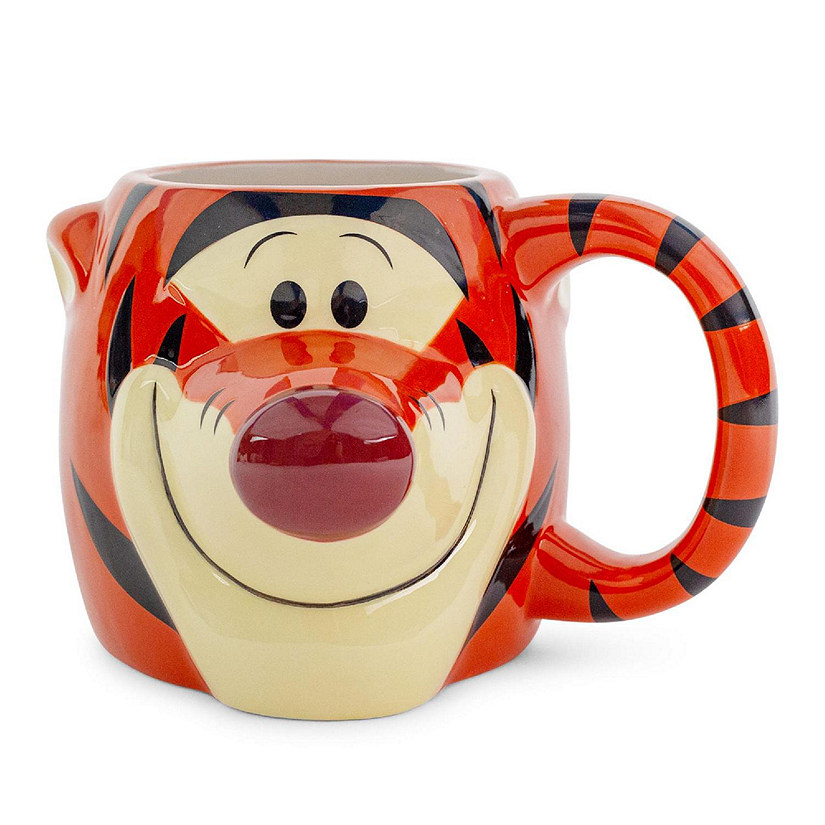 Disney Winnie the Pooh Tigger 3D Sculpted Ceramic Mug  Holds 20 Ounces Image