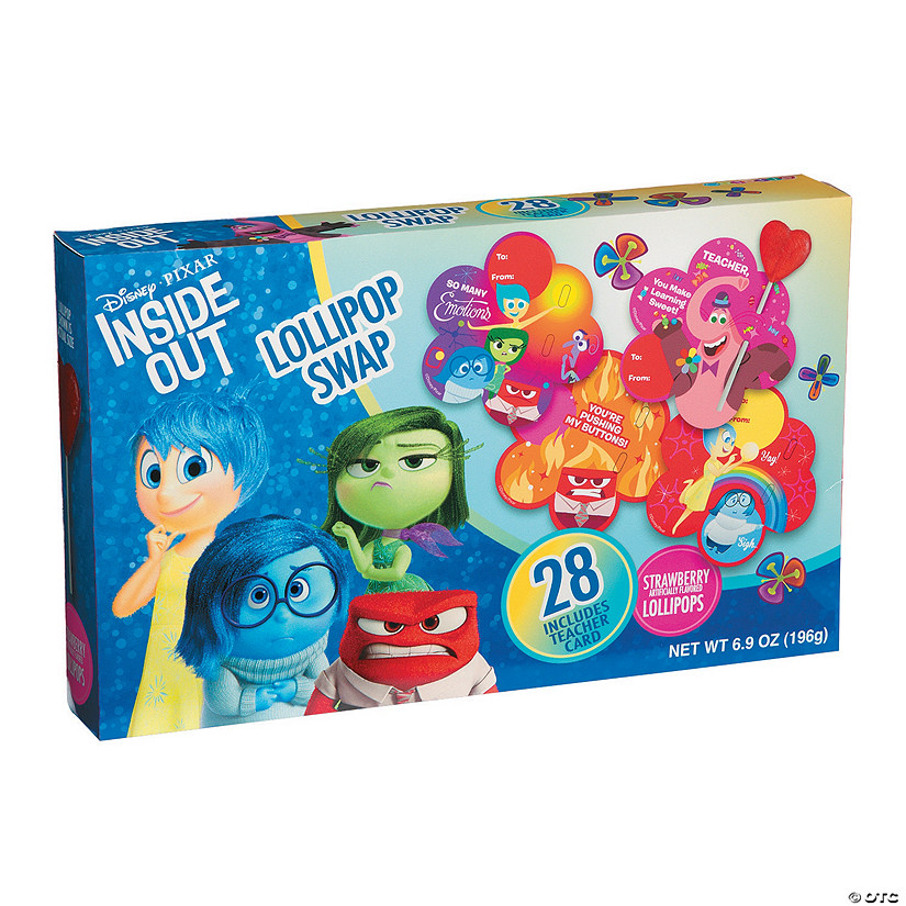 Disney/Pixar Inside Out Lollipop Card Valentine Exchange Kit - Discontinued