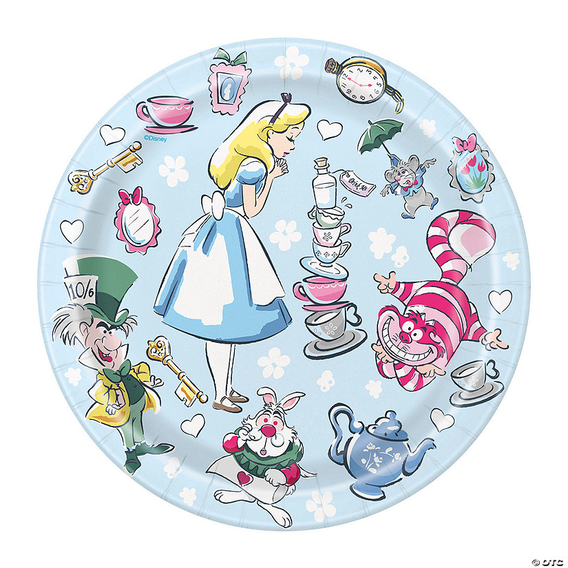 Disney's Alice in Wonderland Party Paper Dessert Plates - 8 Ct. Image