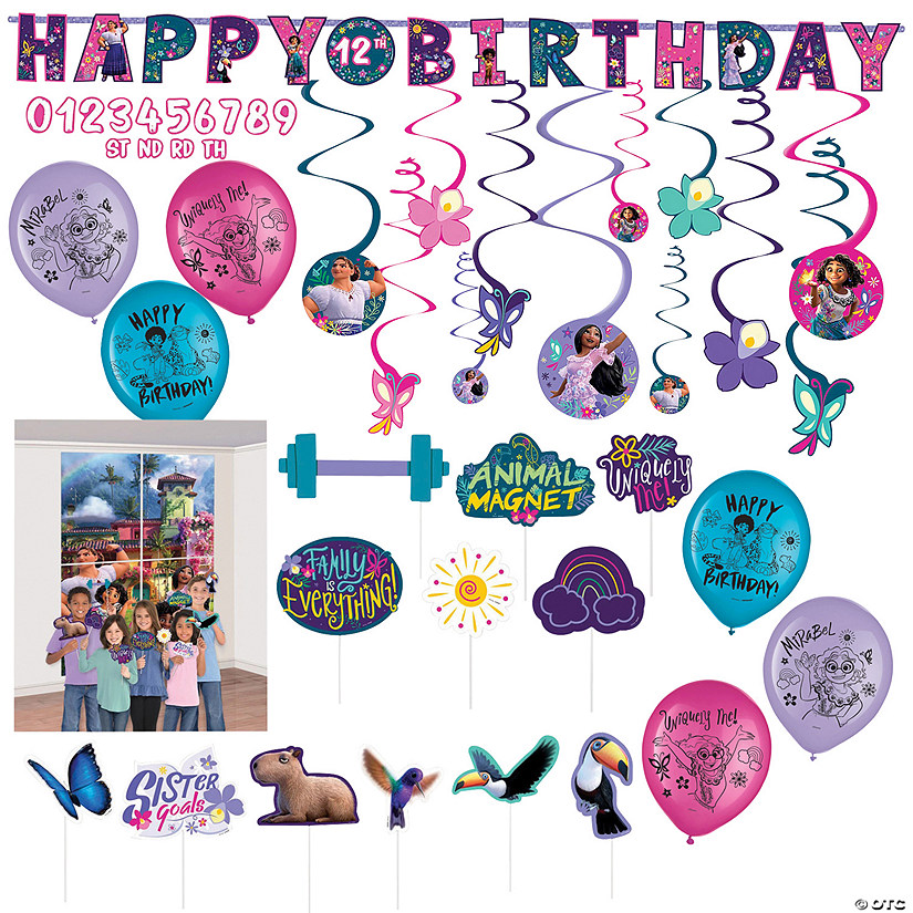 Disney's Encanto Birthday Party Decorating Kit 41 Pc. Oriental Trading