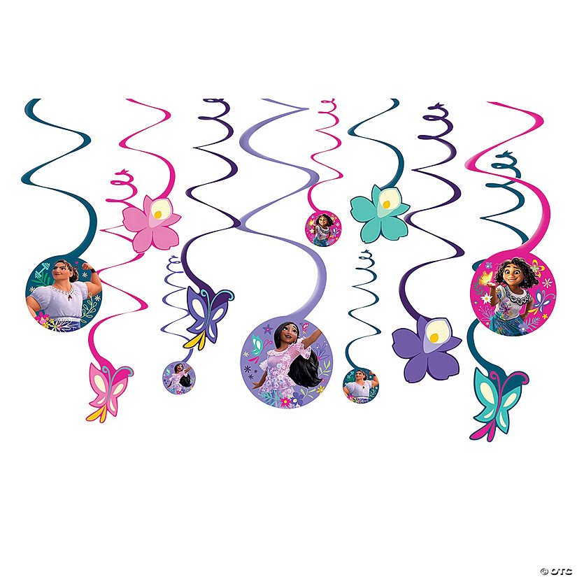 Disney's Encanto Hanging Swirl Decorations &#8211; 12 Pc. Image