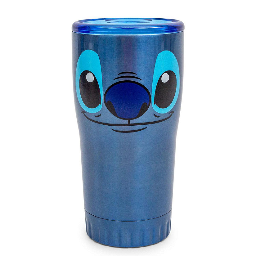 Disney's Lilo & Stitch Face Double-Walled Stainless Steel Tumbler  20 Ounces Image