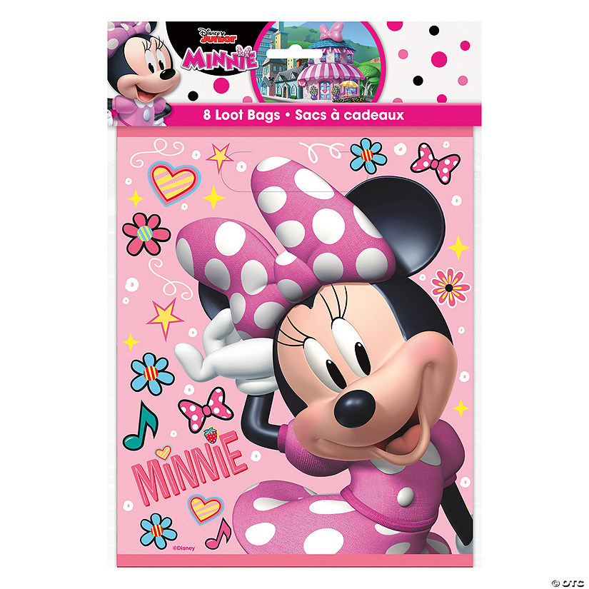 Disney's Minnie Mouse Plastic Loot Bags - 8 Pc. Image