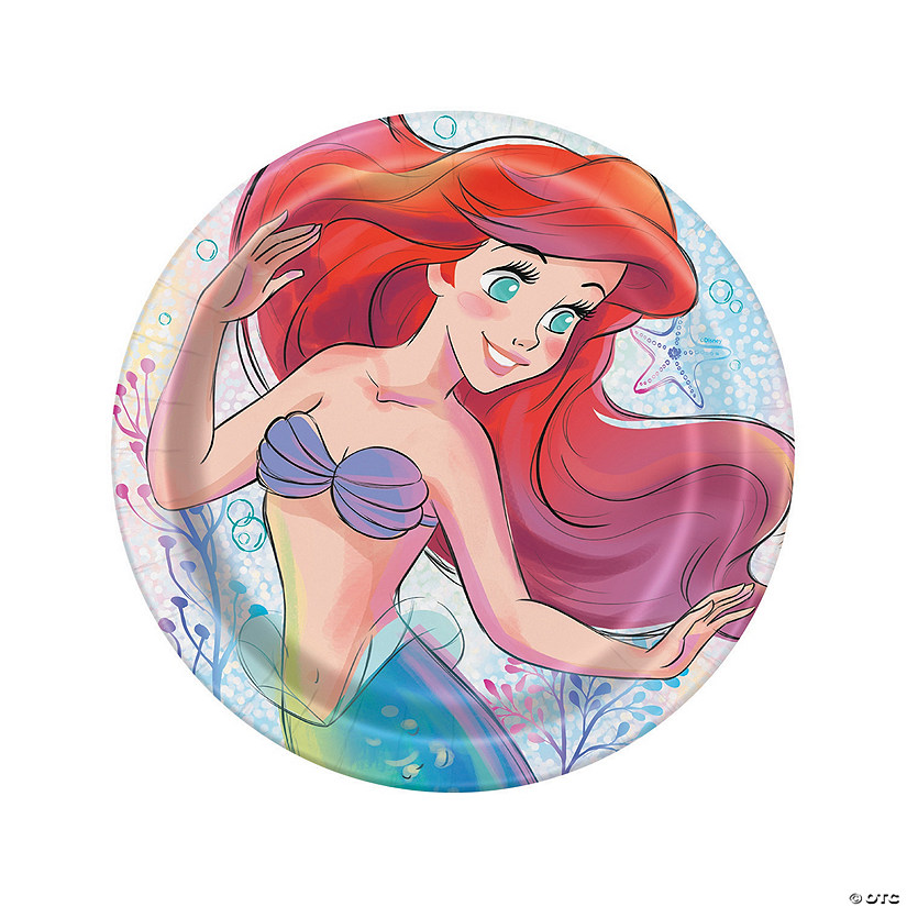 Disney's The Little Mermaid&#8482; Ariel Paper Dinner Plates - 8 Ct. Image