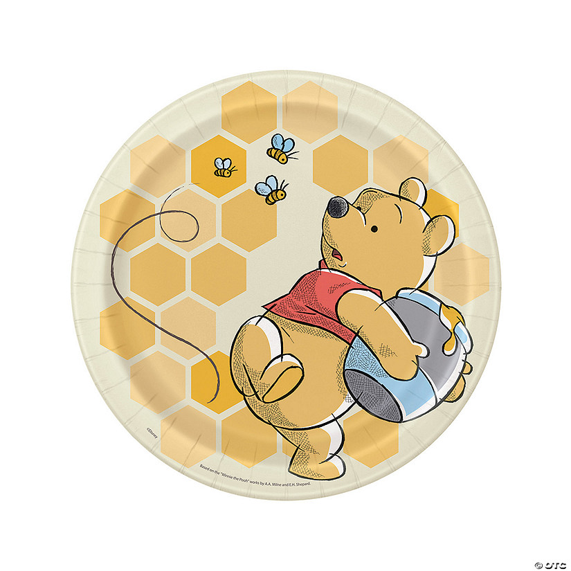 Disney's Winnie the Pooh Buzzing Bees Paper Dinner Plates - 8 Ct. Image