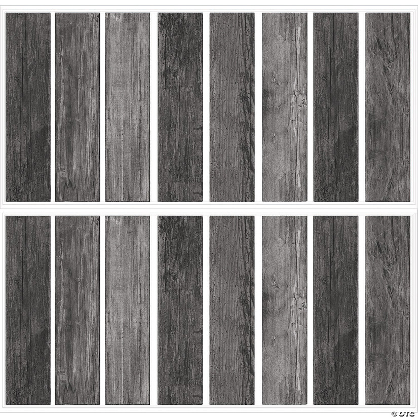 Distressed Barn Wood Plank Black Peel & Stick Decal Image
