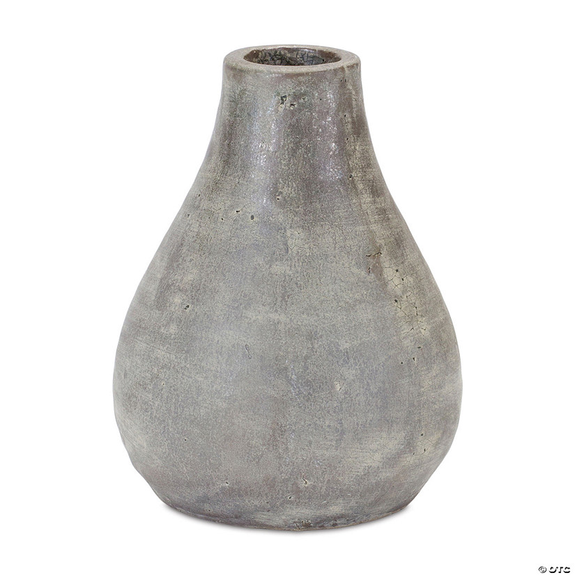 Distressed Vase (Set Of 2) 6"H Terra Cotta Image