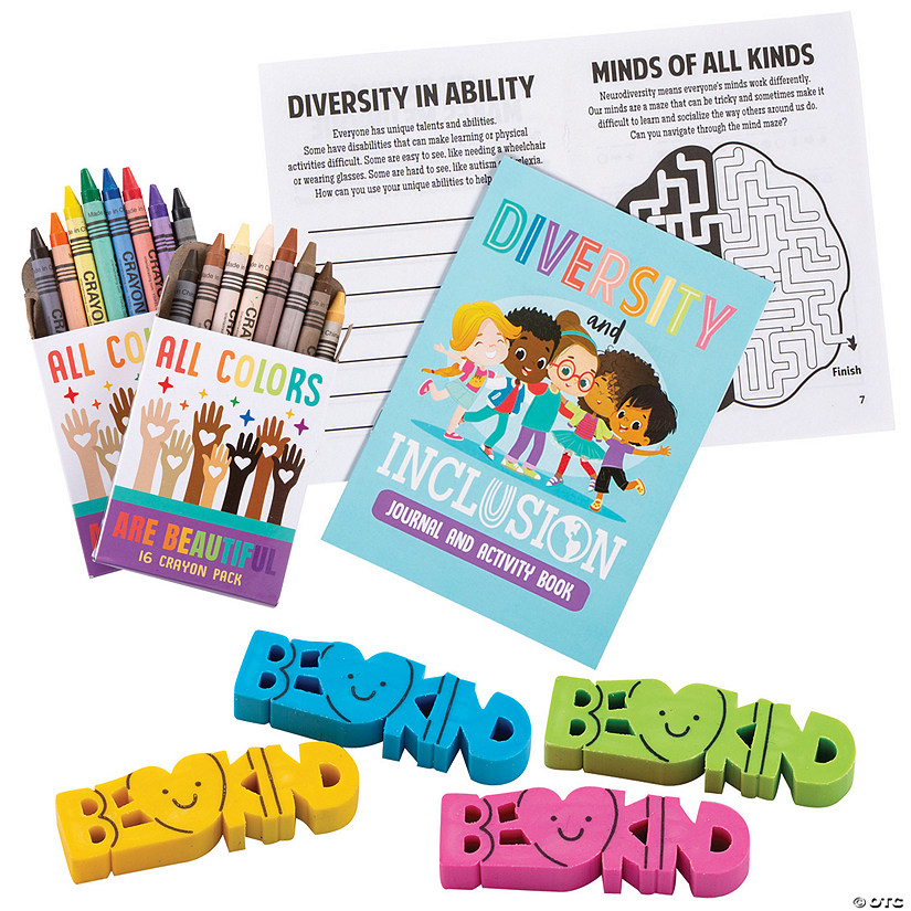 Diversity Activity Book with Crayons Kit for 12 Image