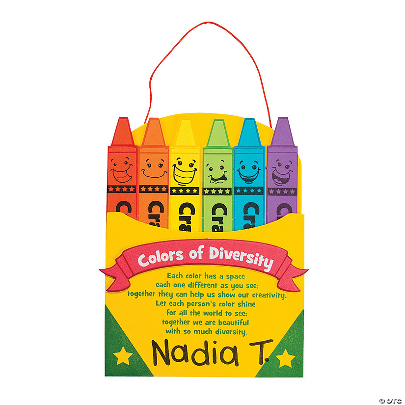 Diversity Crayon Box Sign Craft Kit Discontinued