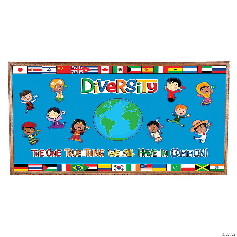 Diversity in Common Multicultural Cardstock Bulletin Board Set - 23 Pc. Image