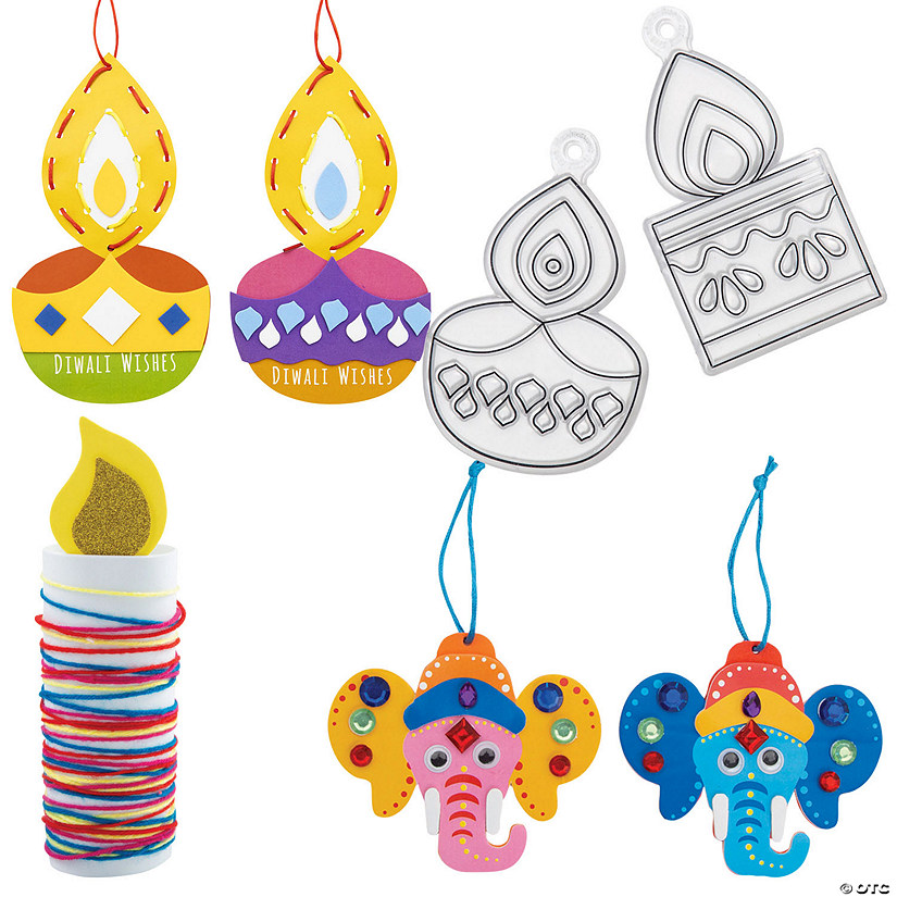 Diwali Craft Kits Assortment 57 Pc. Oriental Trading