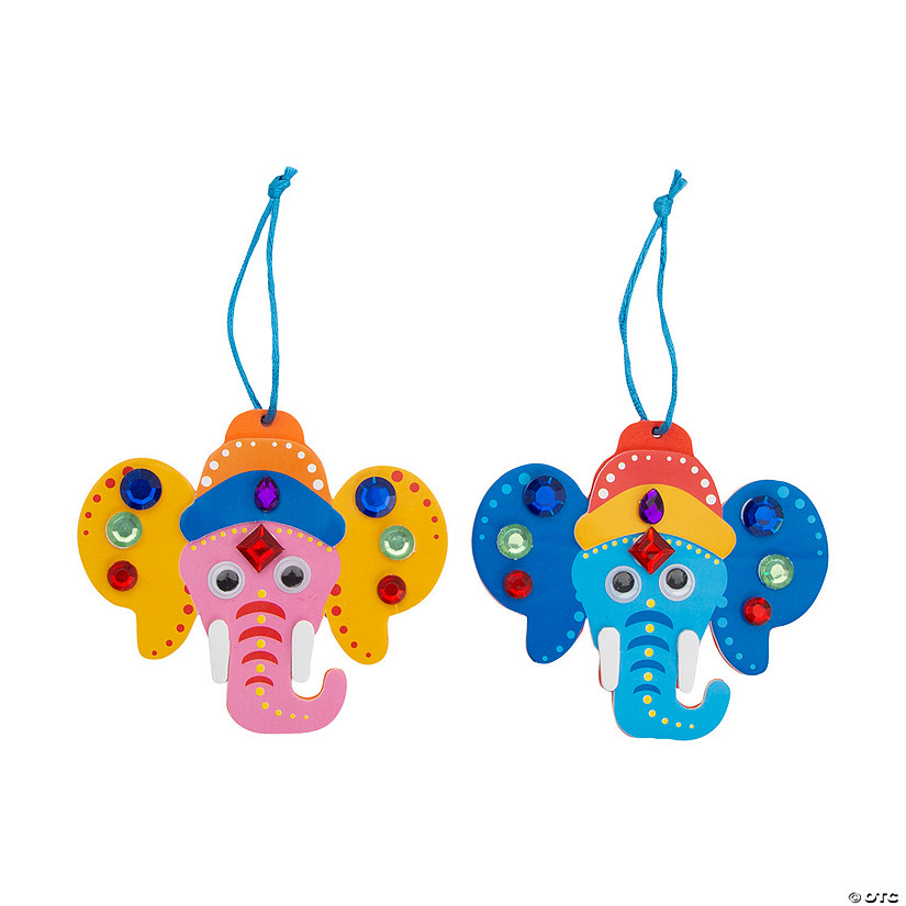 Diwali Elephant Ornament Craft Kit - Makes 12 Image