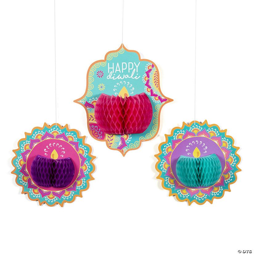 Diwali Hanging Honeycomb Decorations Oriental Trading 7622