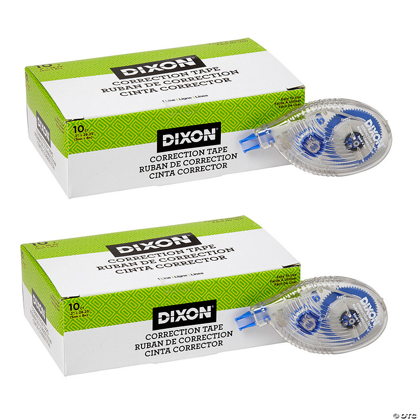 Dixon Correction Tape, 1 Line, 10 Per Pack, 2 Packs Image