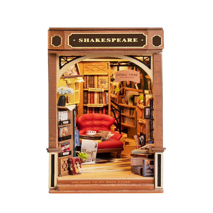DIY 3D Book Nook Kit - Bookstore 194 pcs Image