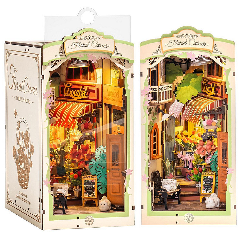 DIY 3D Book Nook Kit - Floral Corner 164pcs Image