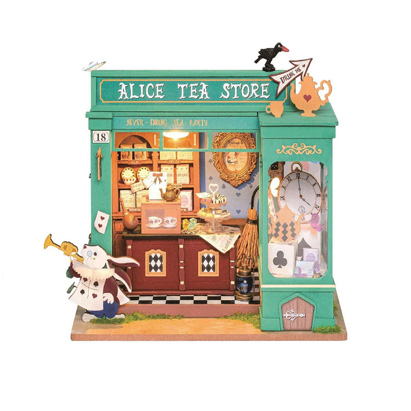 DIY 3D House Puzzle - Alice's Tea Store 136 Pcs Image
