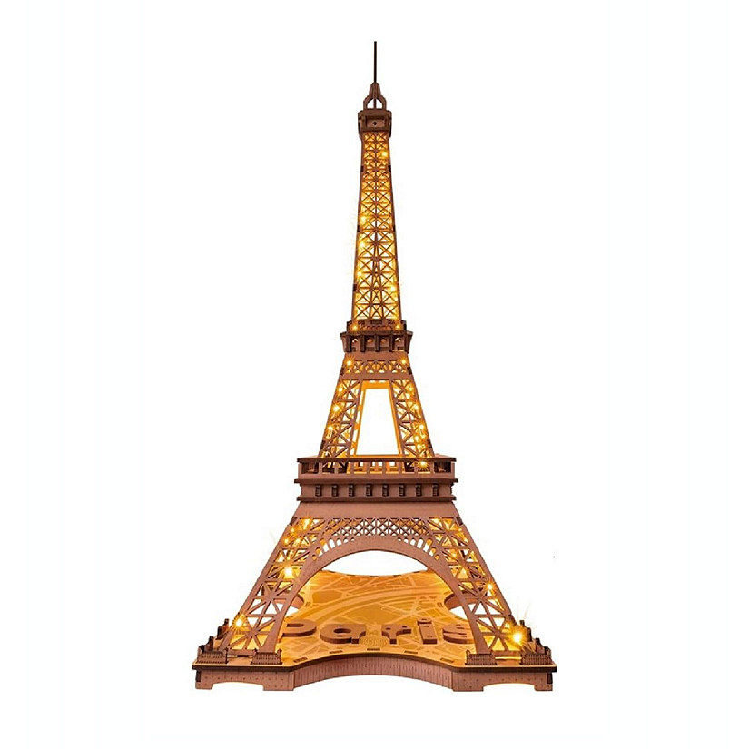 DIY 3D Puzzle Night of Eiffel Tower 164pcs Image
