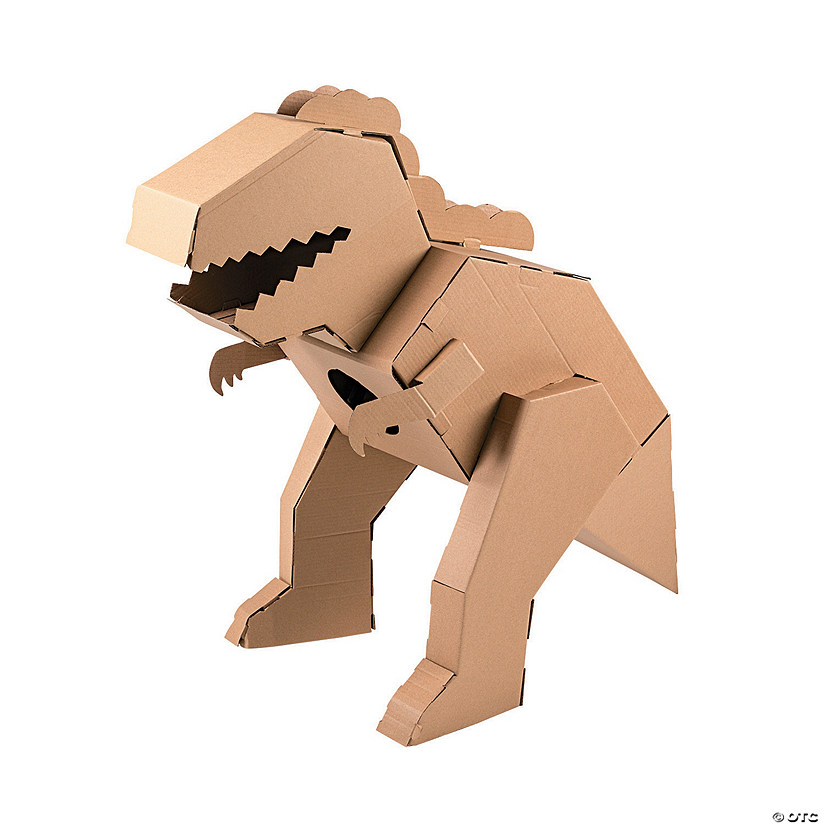 DIY 3D T-Rex Dinosaur Cardboard Stand-Up Image