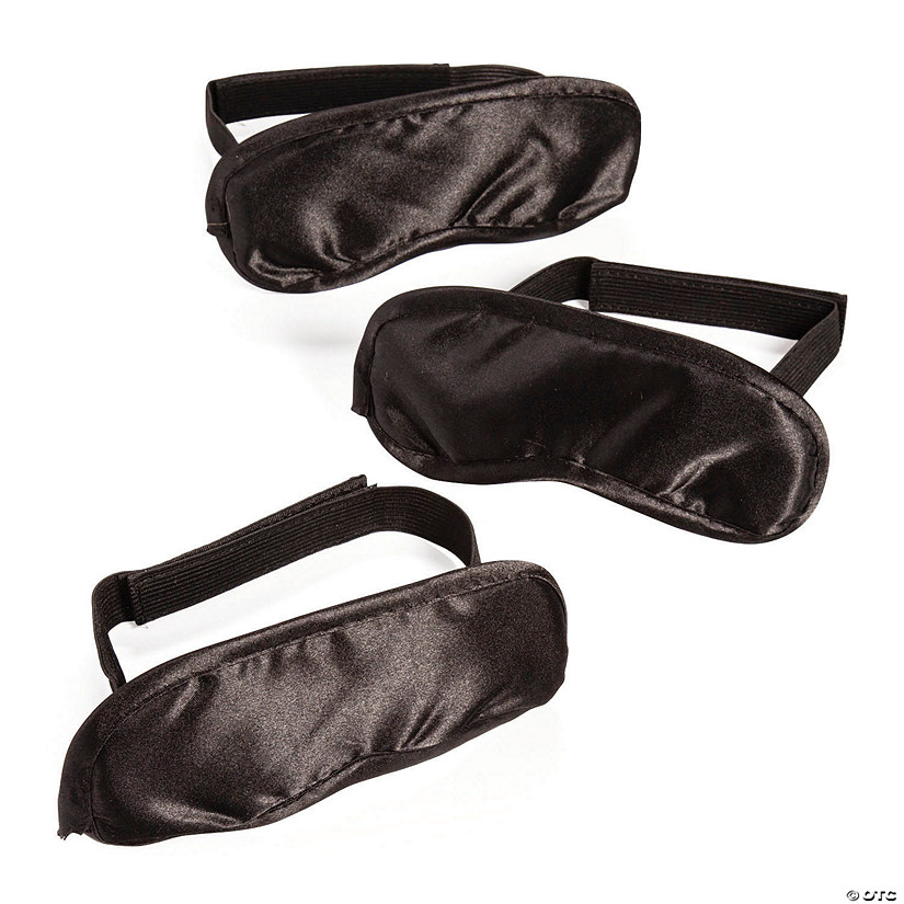 DIY Black Sleeping Masks - 8 Pc. Image