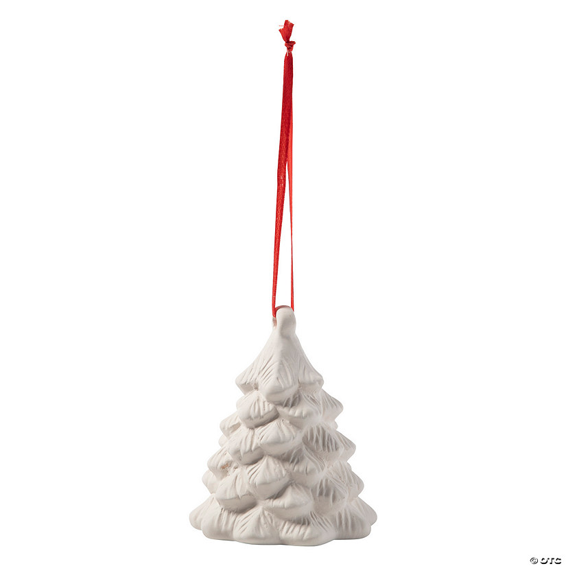 DIY Ceramic Christmas Tree Ornaments - 12 Pc. Image