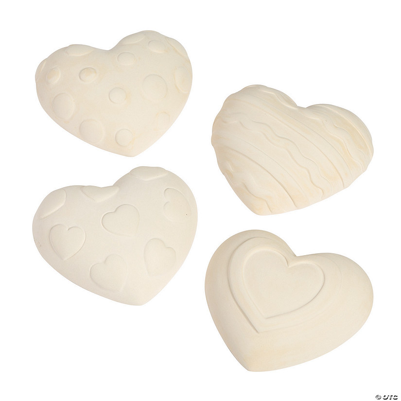 DIY Ceramic Hearts - 12 Pc. Image