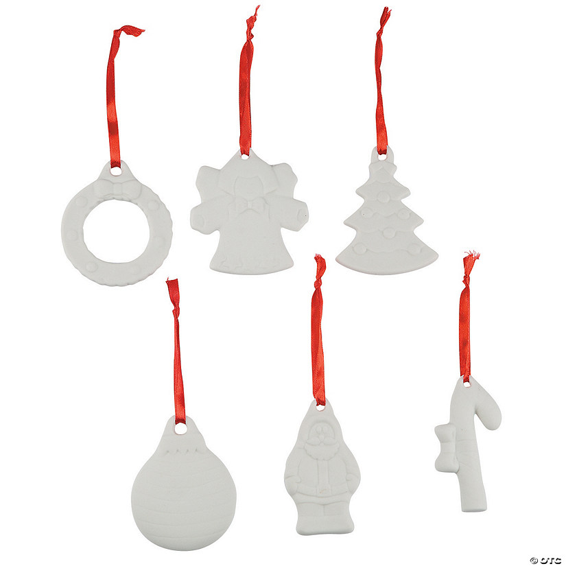 DIY Ceramic Holiday Ornaments - 12 Pc. Image