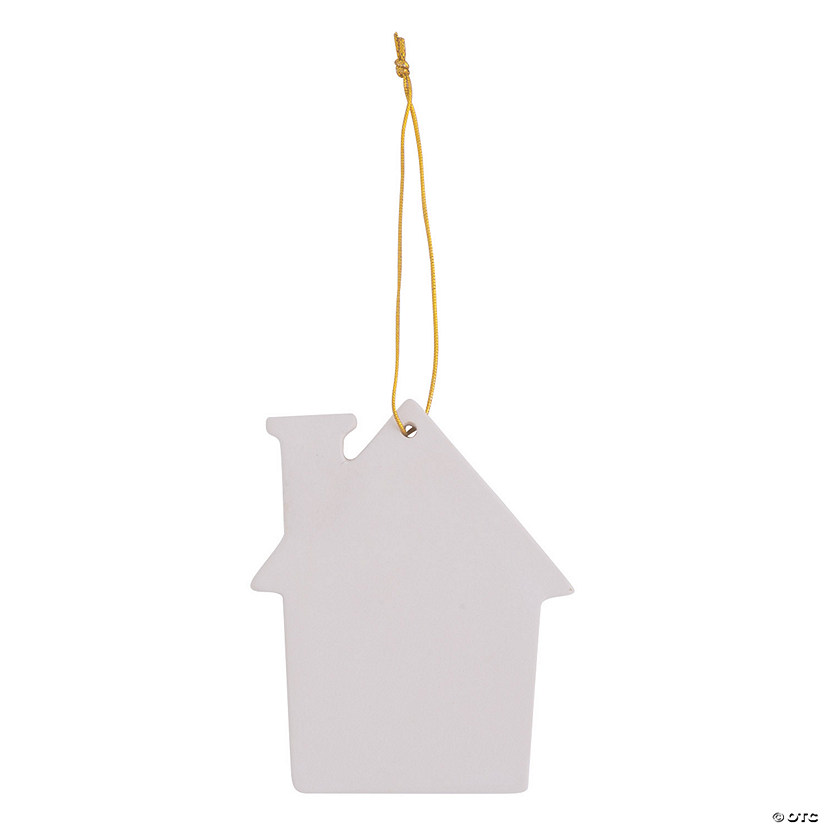 DIY Ceramic House Ornaments 12 Pc. Oriental Trading