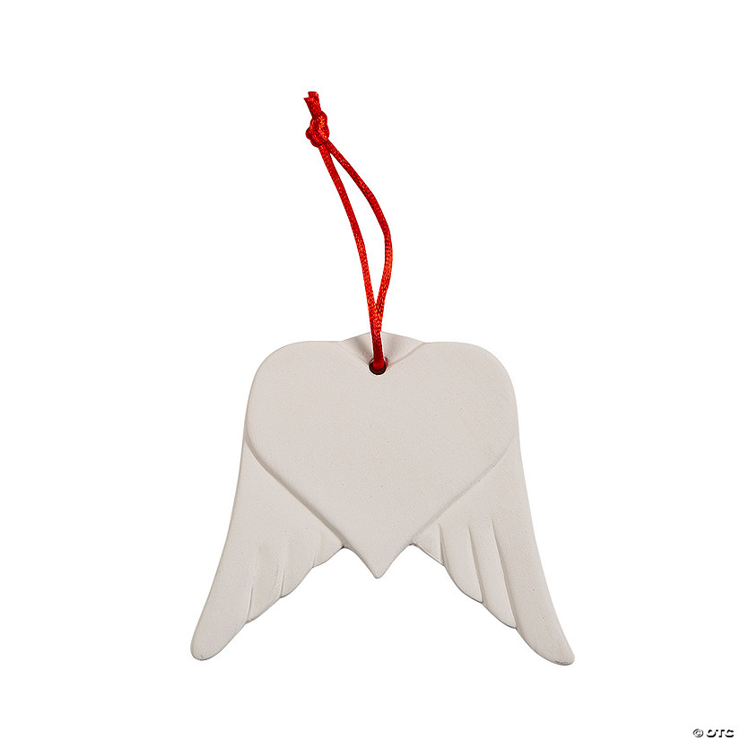 DIY Ceramic Memorial Angel Wing Ornament Image