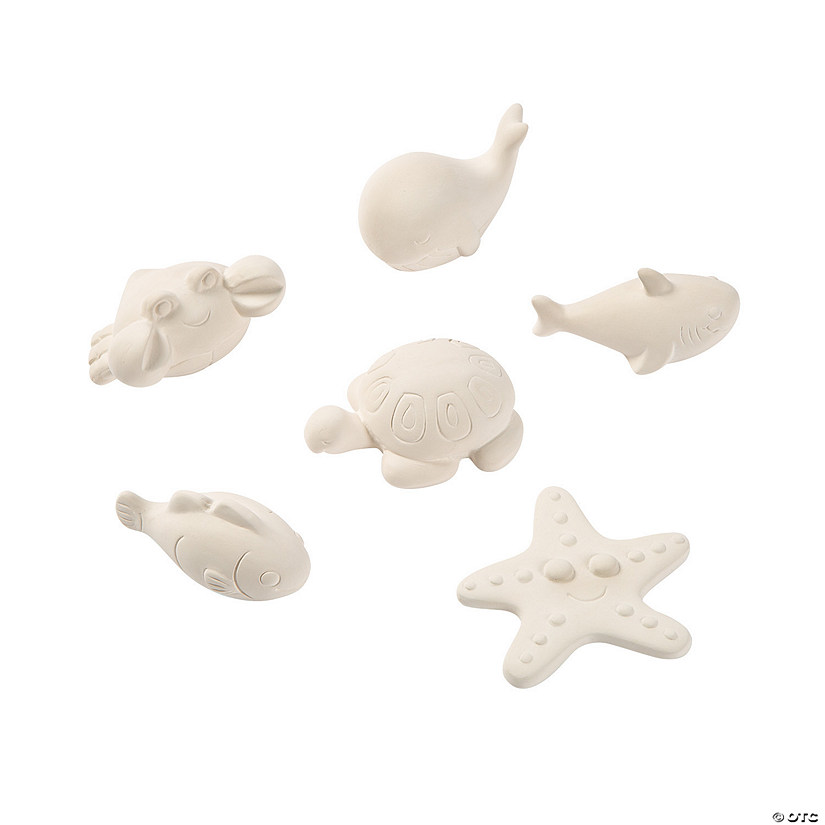 DIY Ceramic Mini Under the Sea Animals 12 Pc.