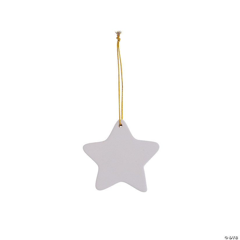 DIY Ceramic Star Ornaments - 12 Pc. Image
