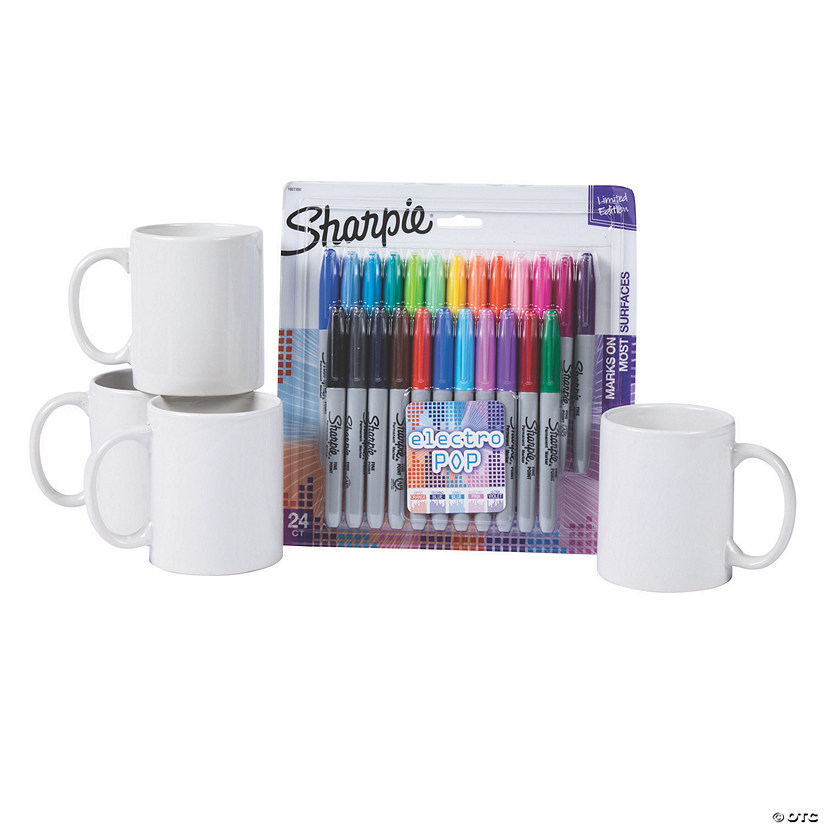 DIY Coffee Mug & Sharpie® Marker Assortment Oriental Trading