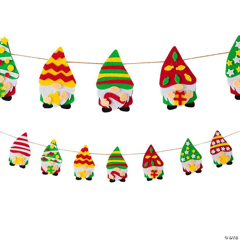 DIY Festive Gnome Felt Garland Image