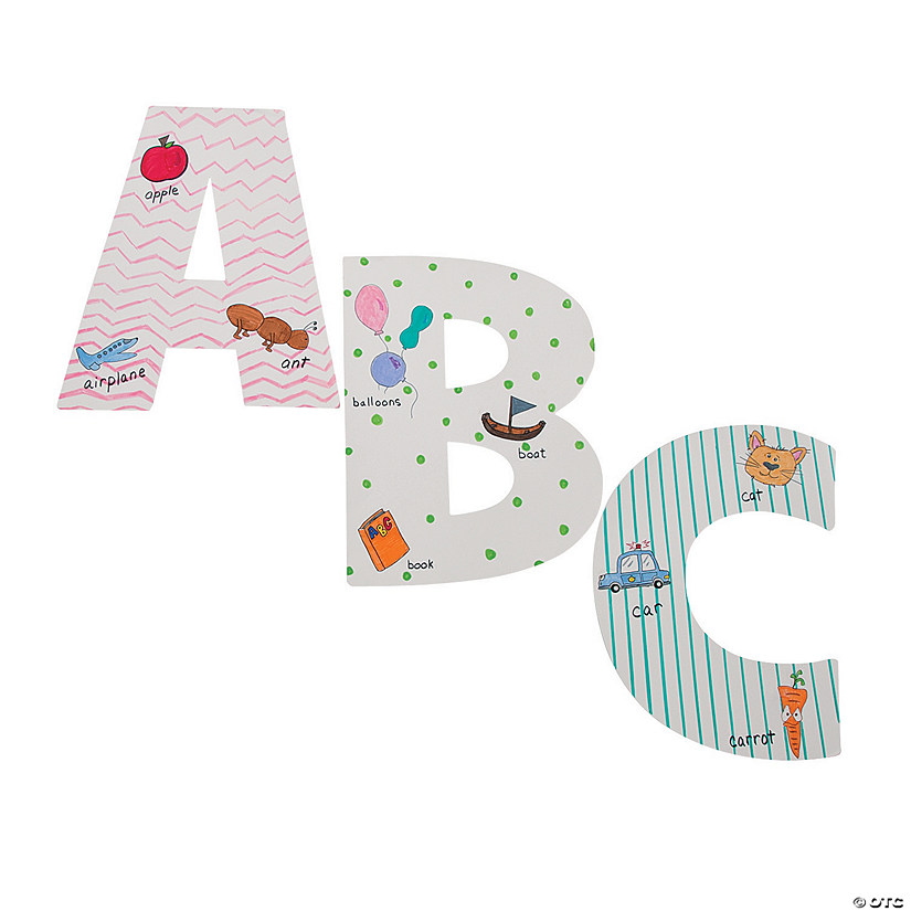 DIY Jumbo Alphabet Letters Oriental Trading