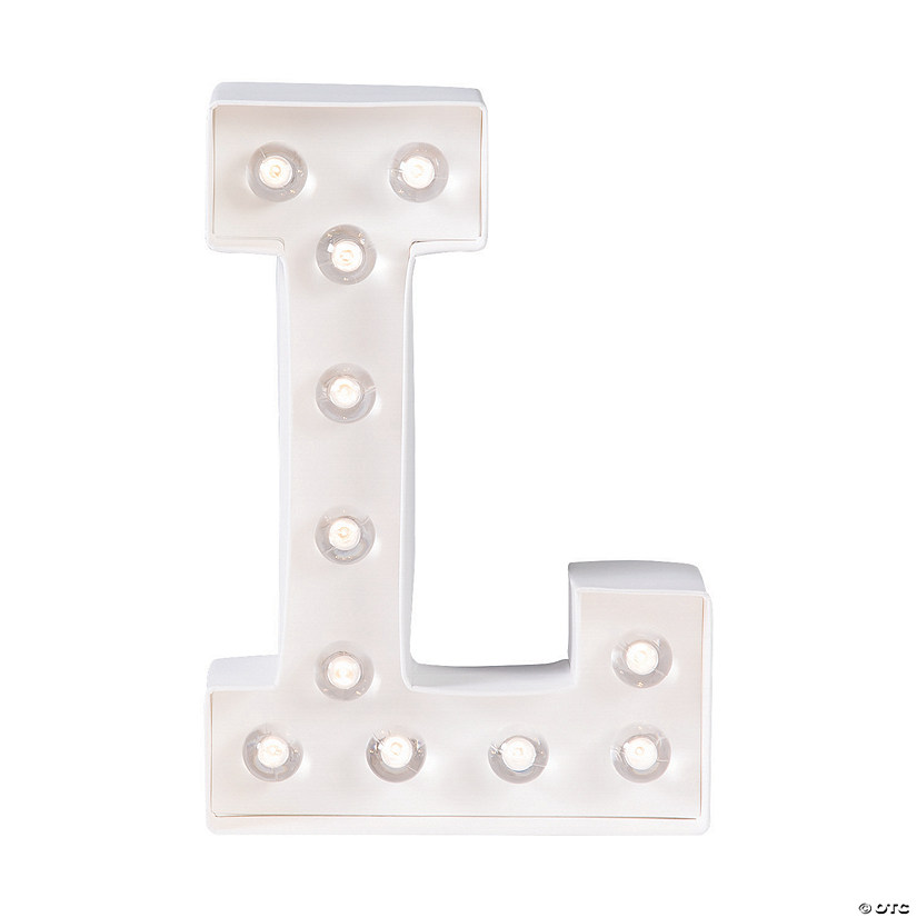 DIY Letter &#8220;L&#8221; Marquee Light-Up Kit - Makes 1 Image
