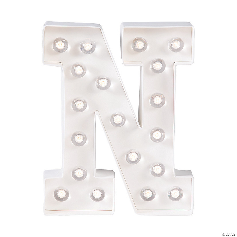 DIY Letter &#8220;N&#8221; Marquee Light-Up Kit - Makes 1 Image