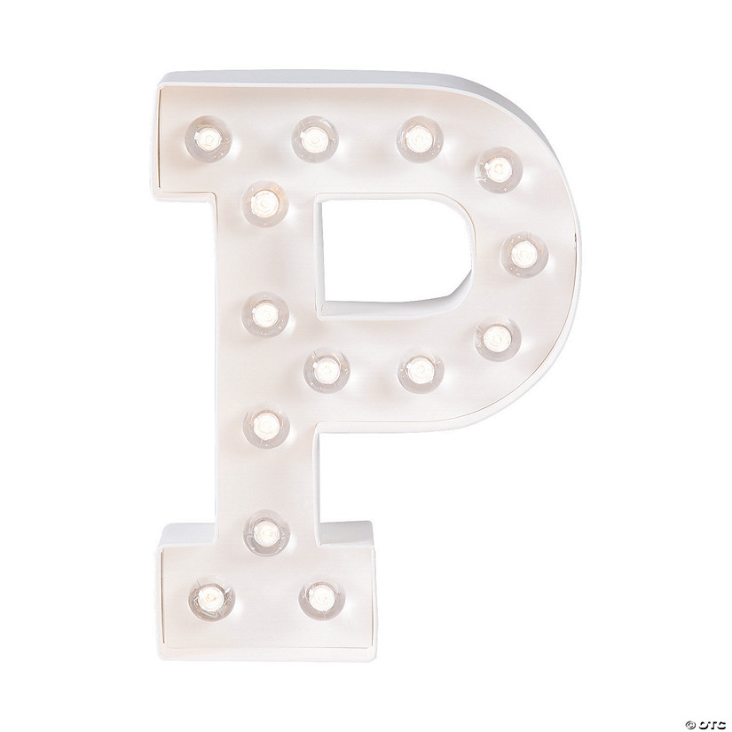 DIY Letter &#8220;P&#8221; Marquee Light-Up Kit - Makes 1 Image