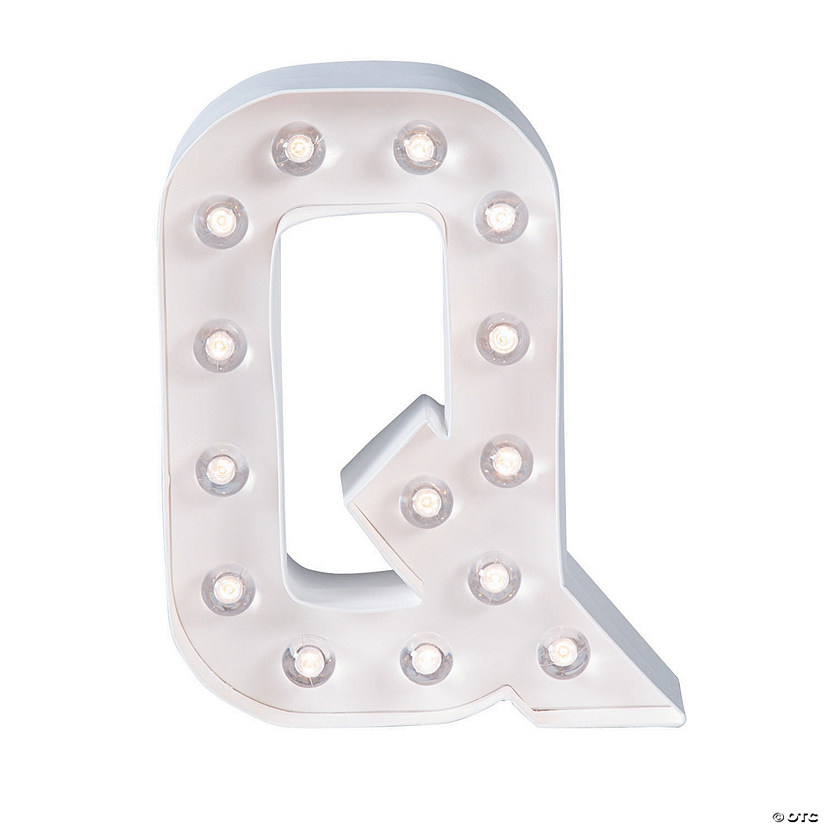 DIY Letter &amp;#8220;Q&amp;#8221; Marquee Light-Up Kit - Makes 1 Image