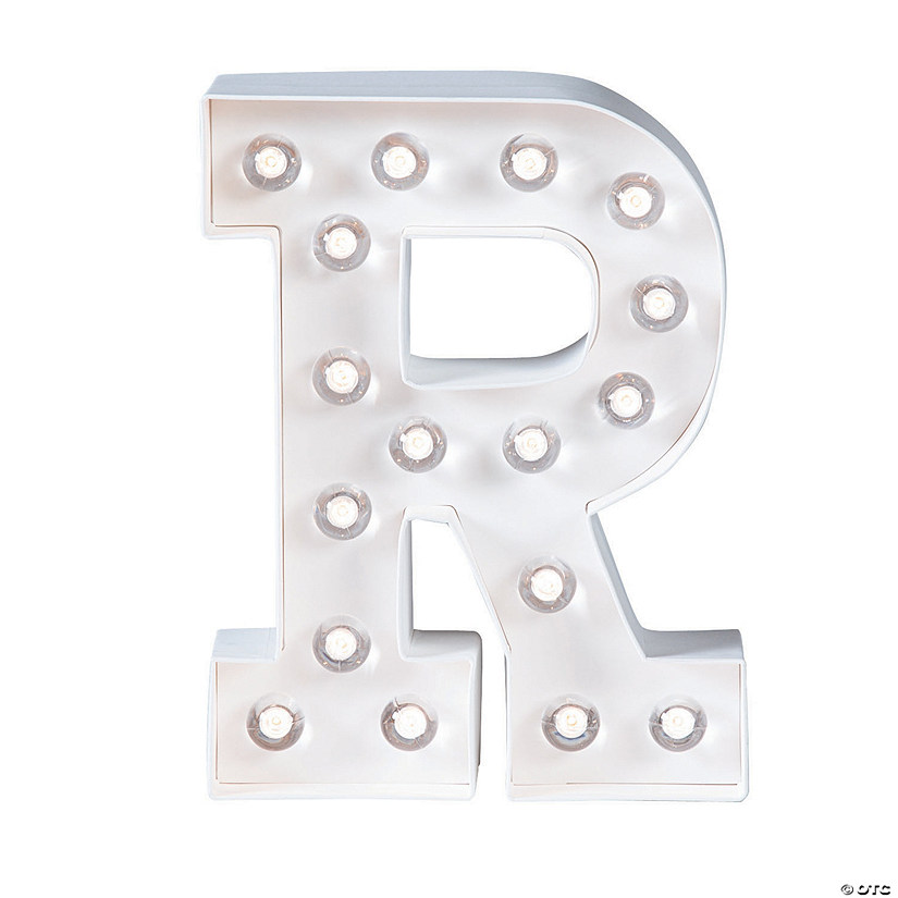 DIY Letter &#8220;R&#8221; Marquee Light-Up Kit - Makes 1 Image