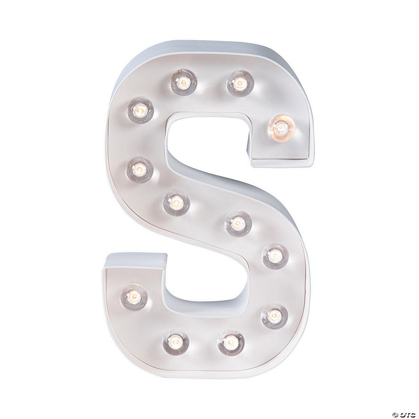DIY Letter &#8220;S&#8221; Marquee Light-Up Kit - Makes 1 Image