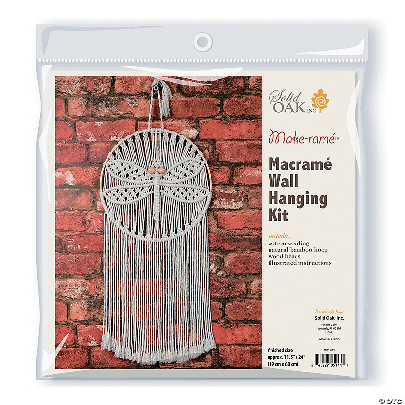 DIY Macrame Wall Hanging Kit Dragonfly