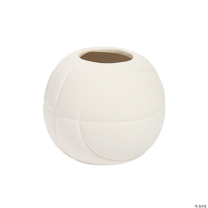 DIY Mini Ceramic Basketball Planters - 12 Pc. Image