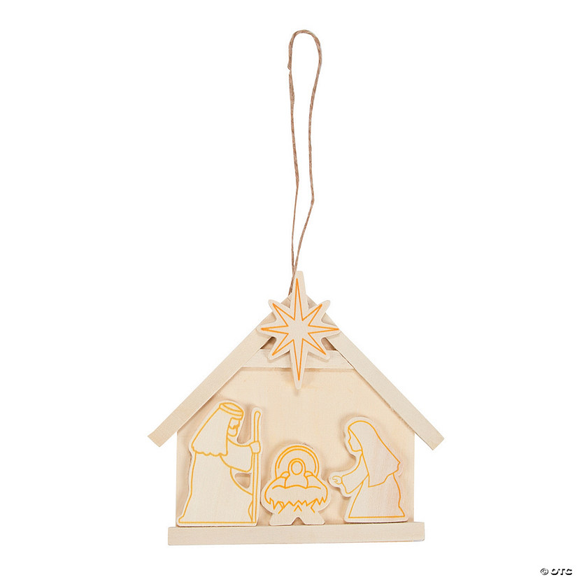 DIY Nativity Christmas Ornaments - Makes 12