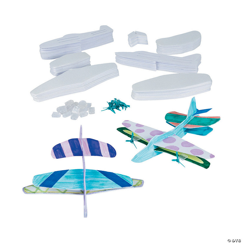 DIY STEAM Plane & Glider Kit 10 Pc. Oriental Trading