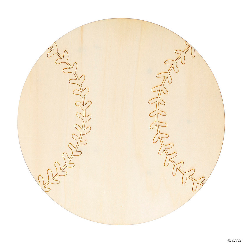 DIY Unfinished Wood Baseball Signs - 3 Pc. Image