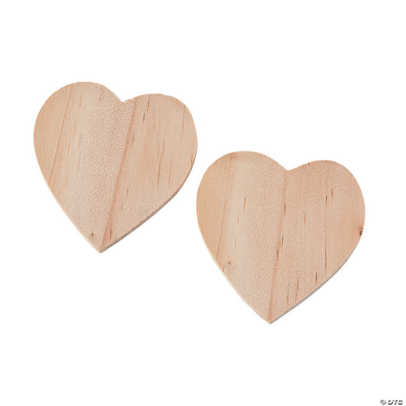 DIY Unfinished Wood Mini Hearts - 50 Pc. Image